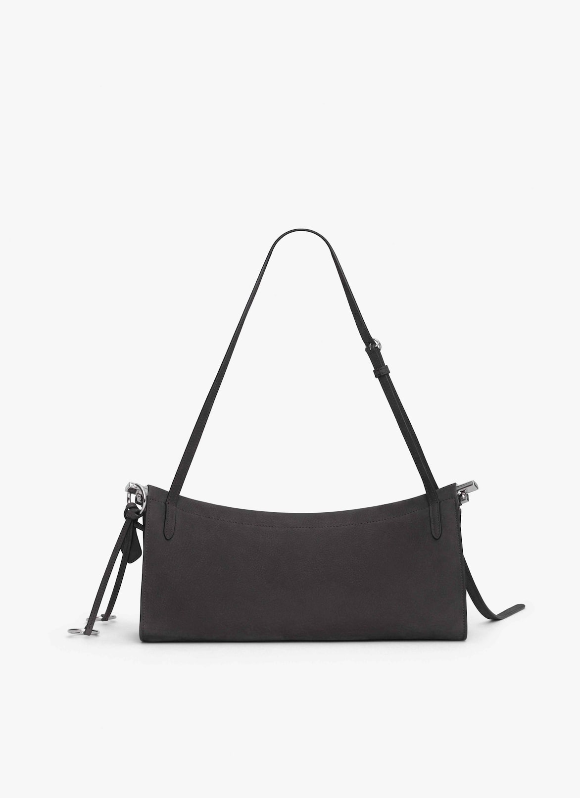 LE CLICK EAST WEST MEDIUM BAG IN NUBUCK ALAÏA ANTHRACITE LE CLICK EAST WEST MEDIUM BAG IN NUBUCK